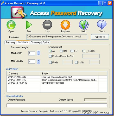 access password recovery crack